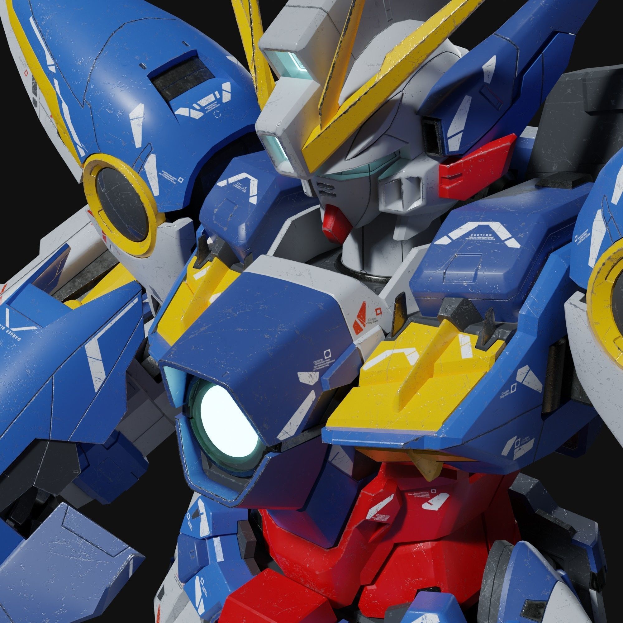 Wing Gundam EW 3D model_5