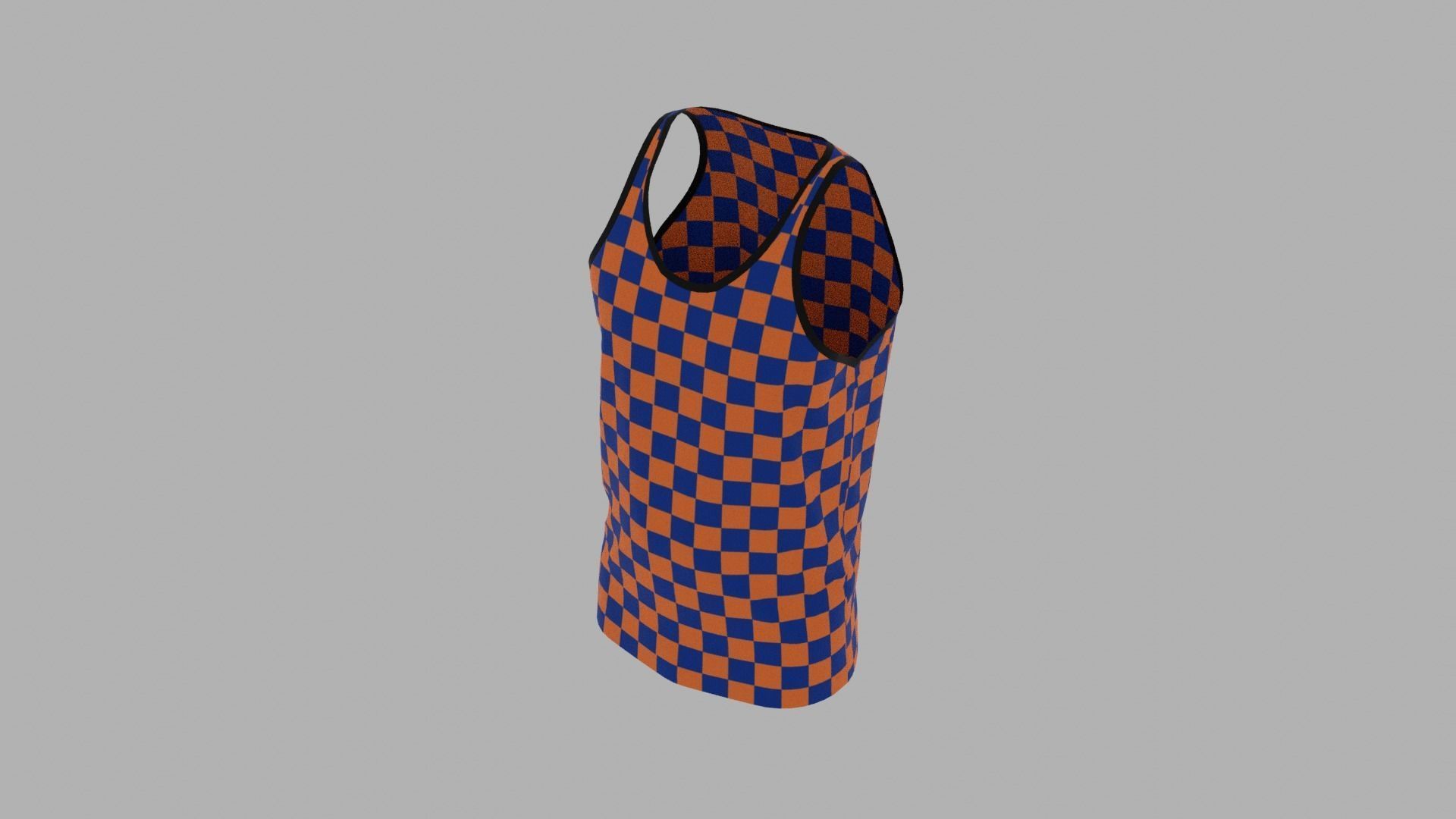 Tank Top Low-poly 3D model_6