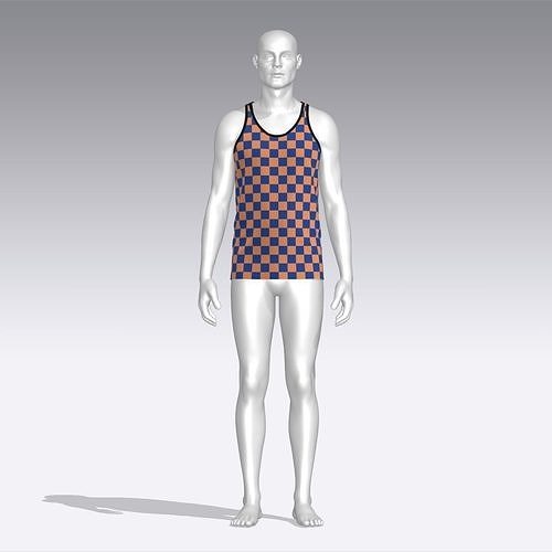 Tank Top Low-poly 3D model