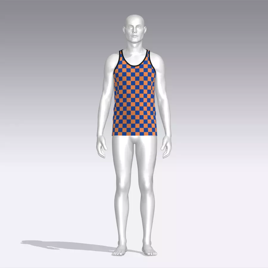 Tank Top Low-poly 3D model_0