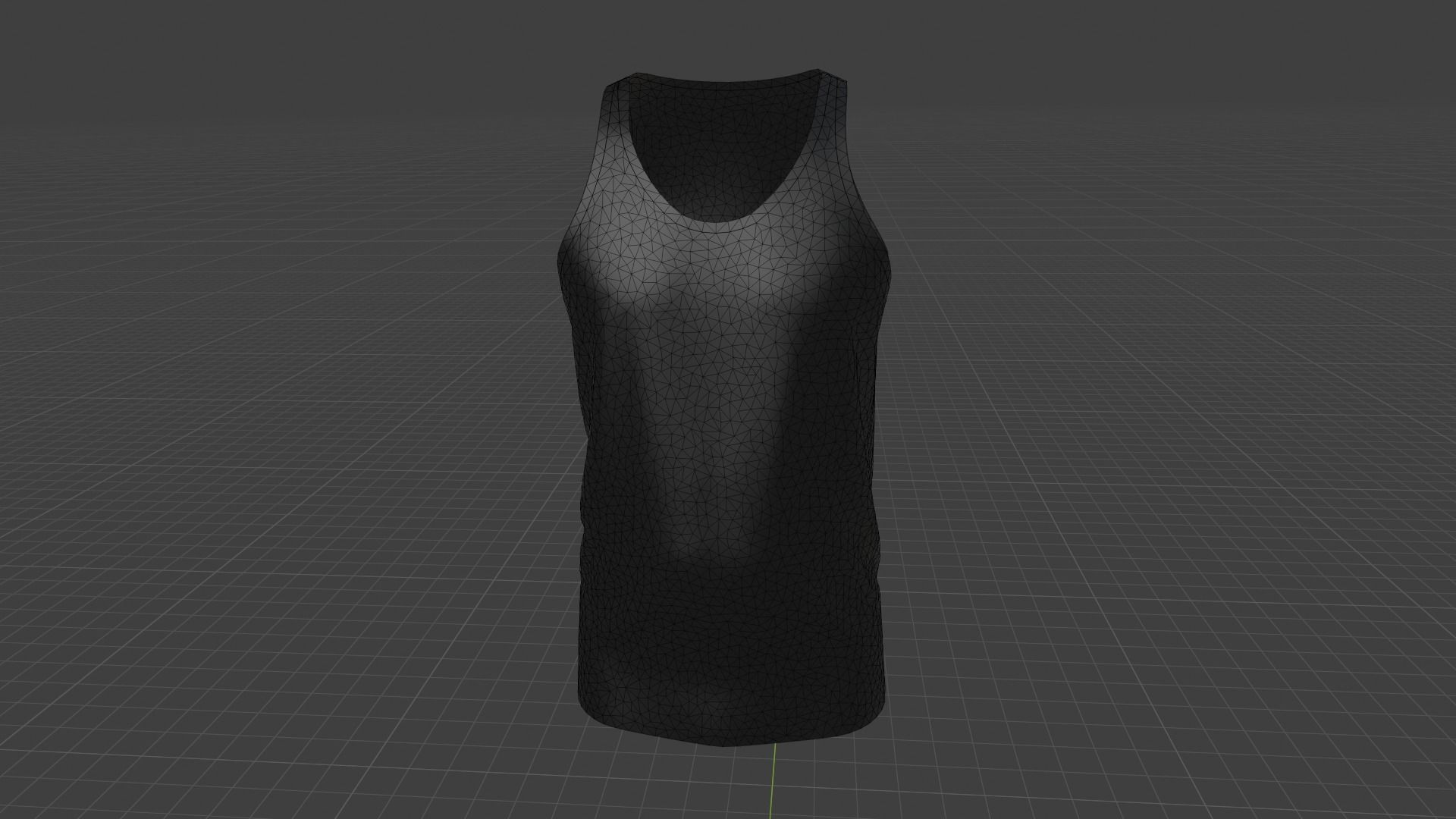 Tank Top Low-poly 3D model_8
