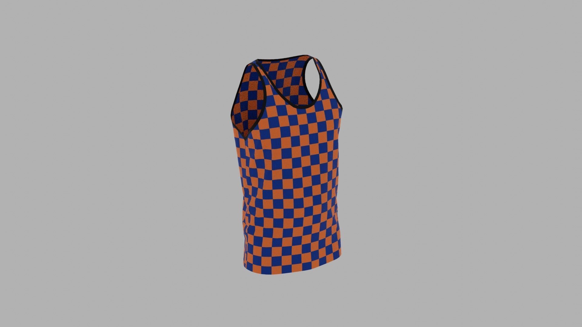 Tank Top Low-poly 3D model_4