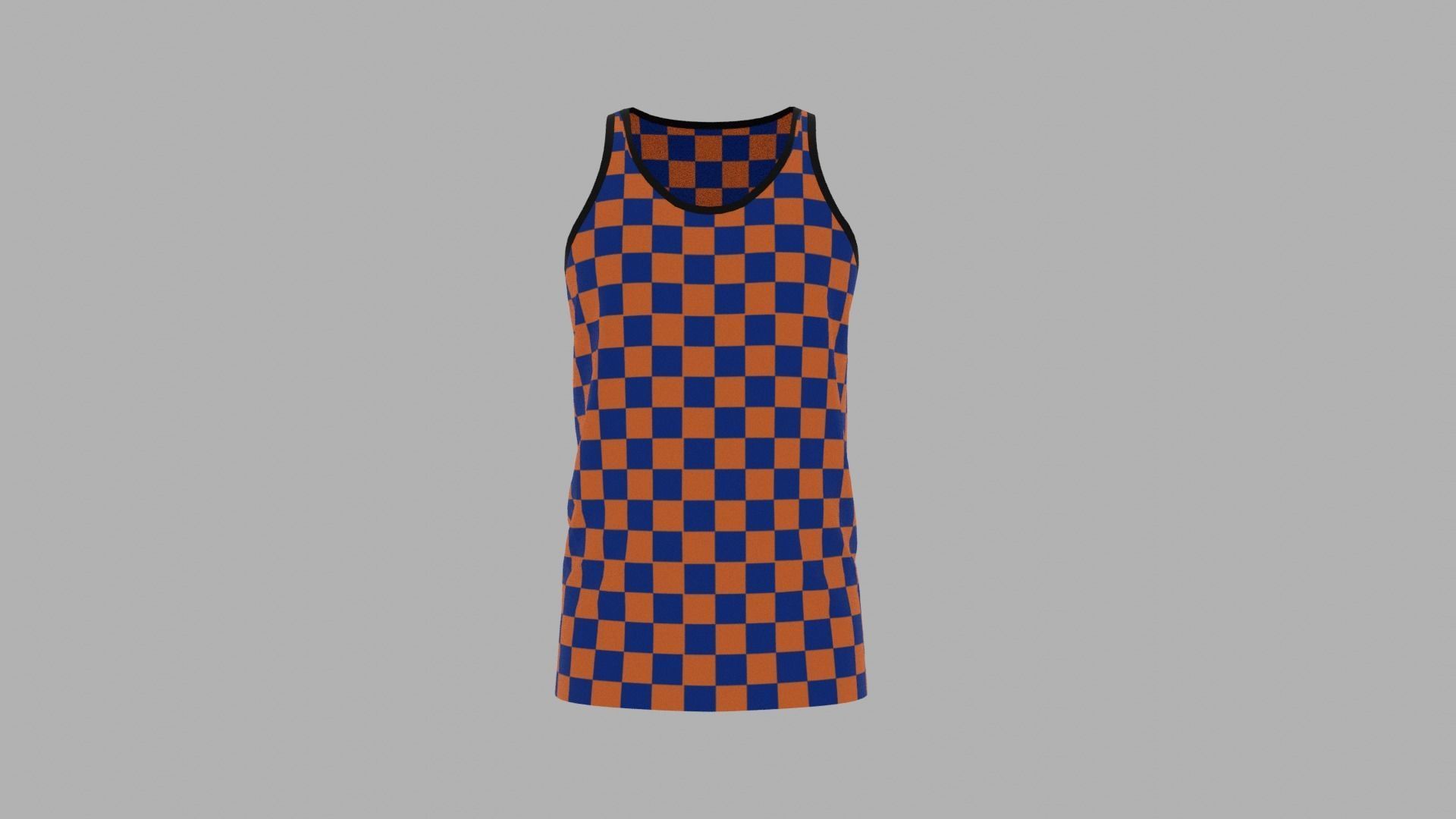 Tank Top Low-poly 3D model_1