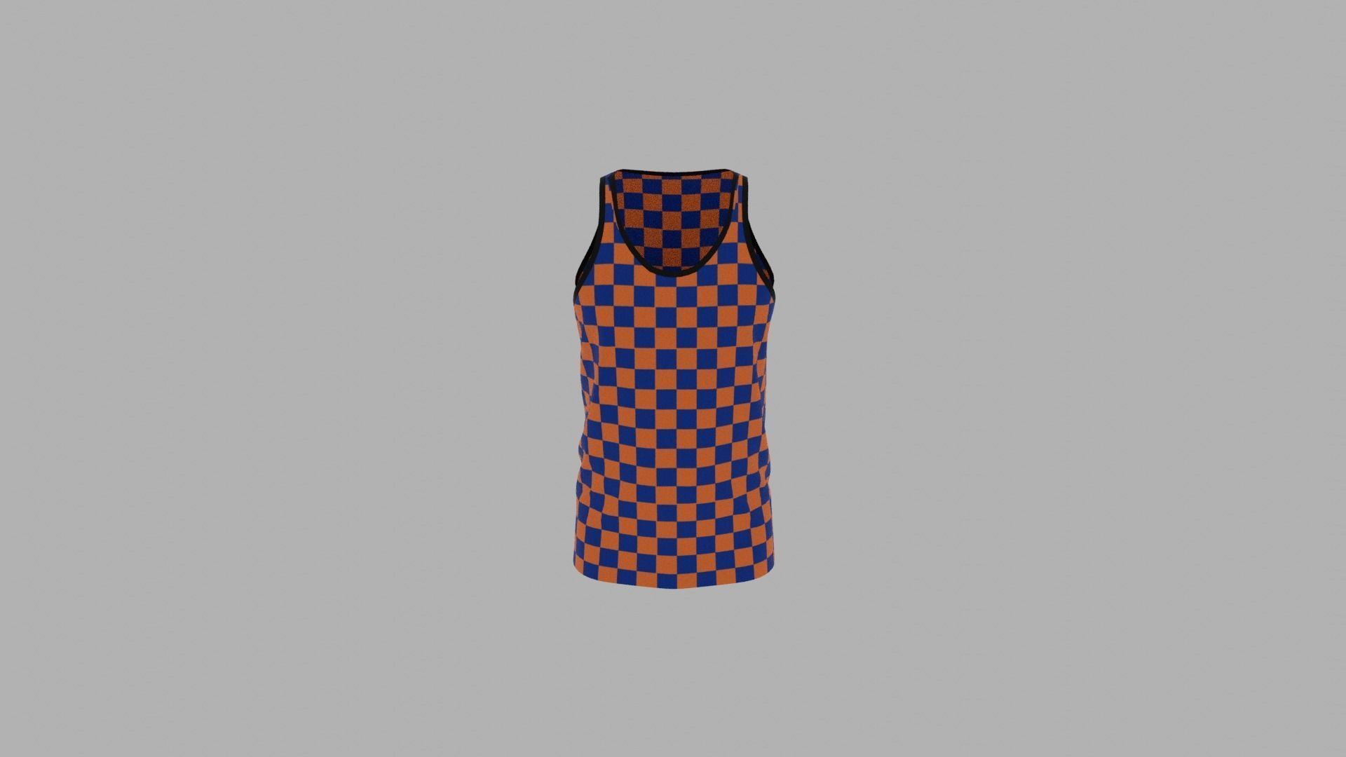 Tank Top Low-poly 3D model_5