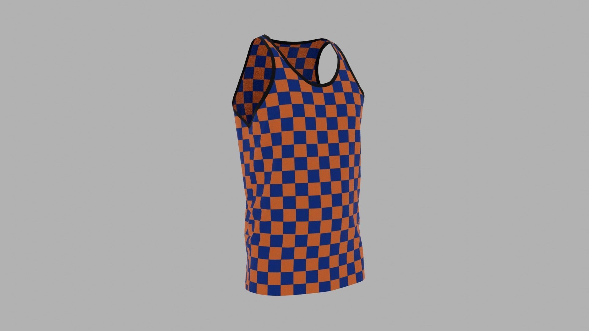Tank Top Low-poly 3D model_3