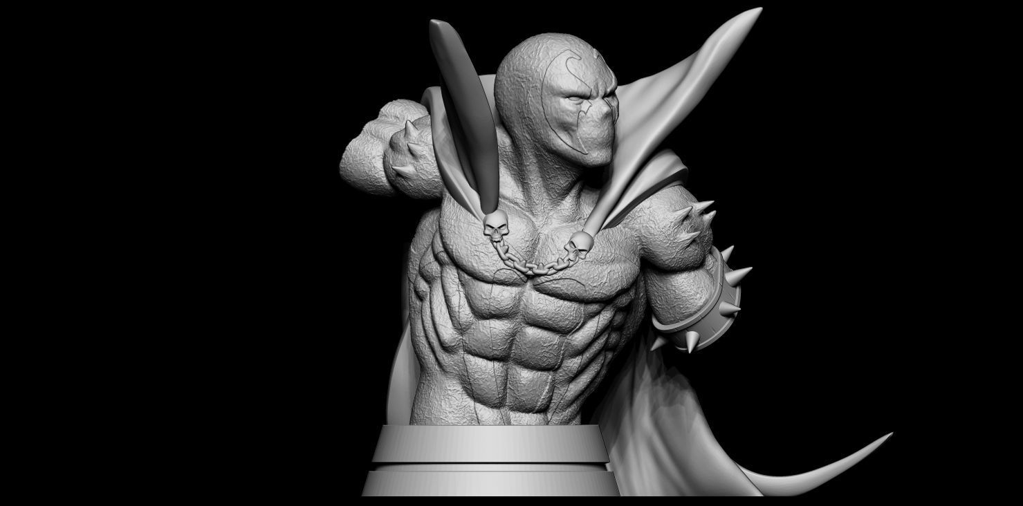 Fan Art Spawn -  Bust 3D print model_4