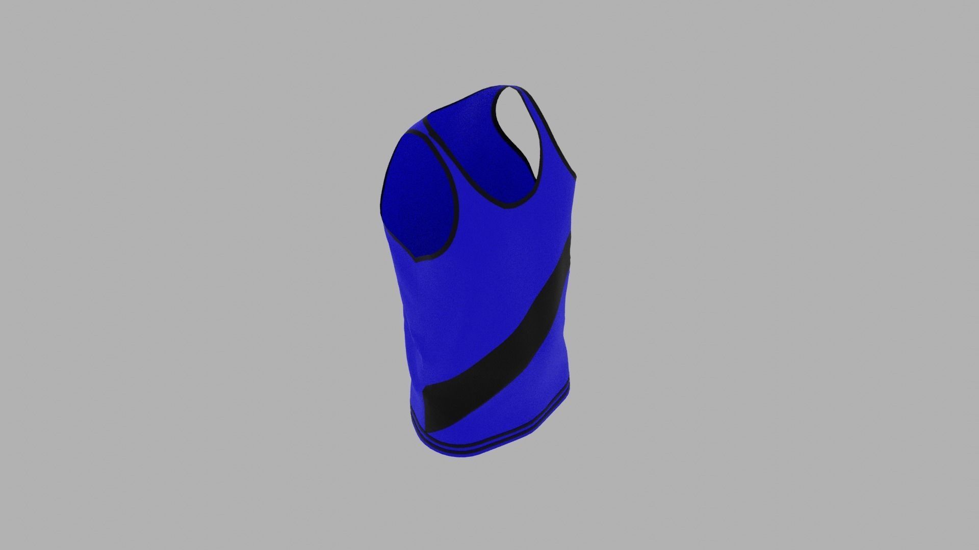 Tank Top Low-poly 3D model_7