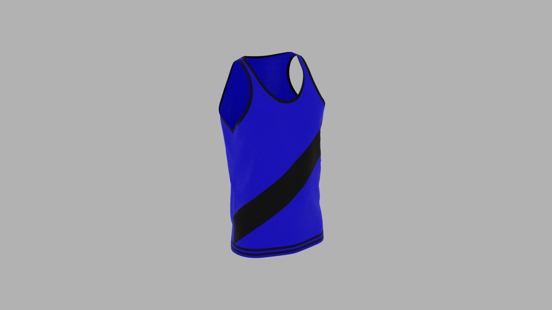 Tank Top Low-poly 3D model_4
