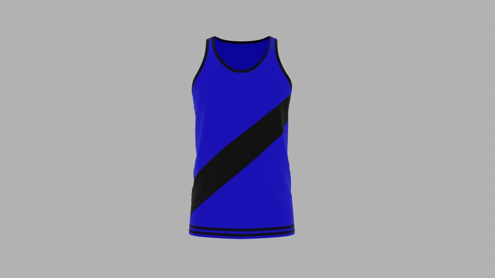 Tank Top Low-poly 3D model_1