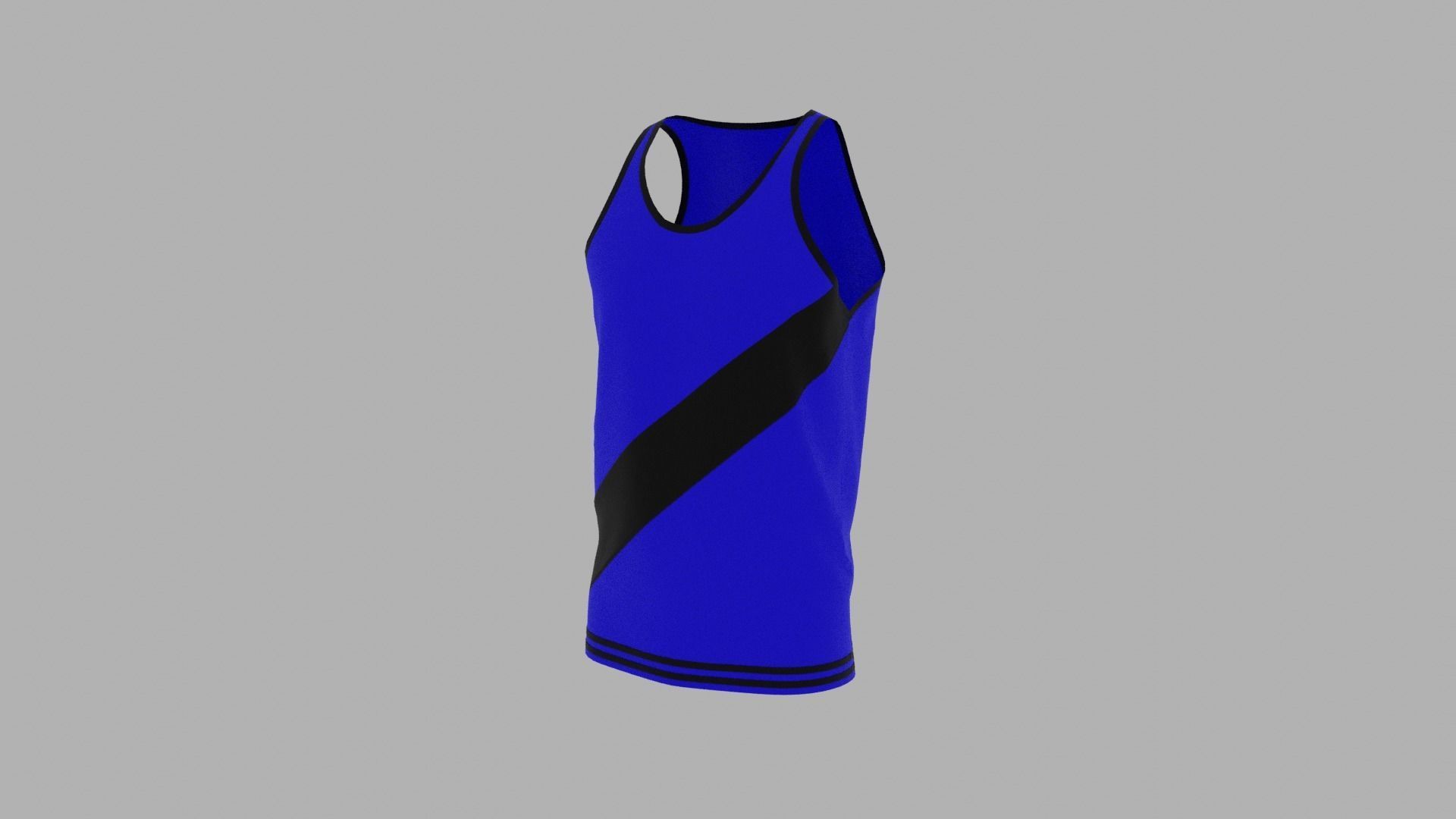 Tank Top Low-poly 3D model_2