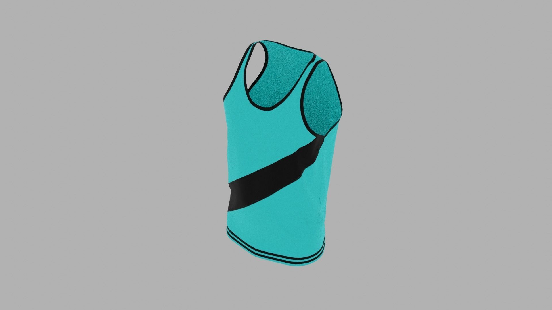 Tank Top Low-poly 3D model_6