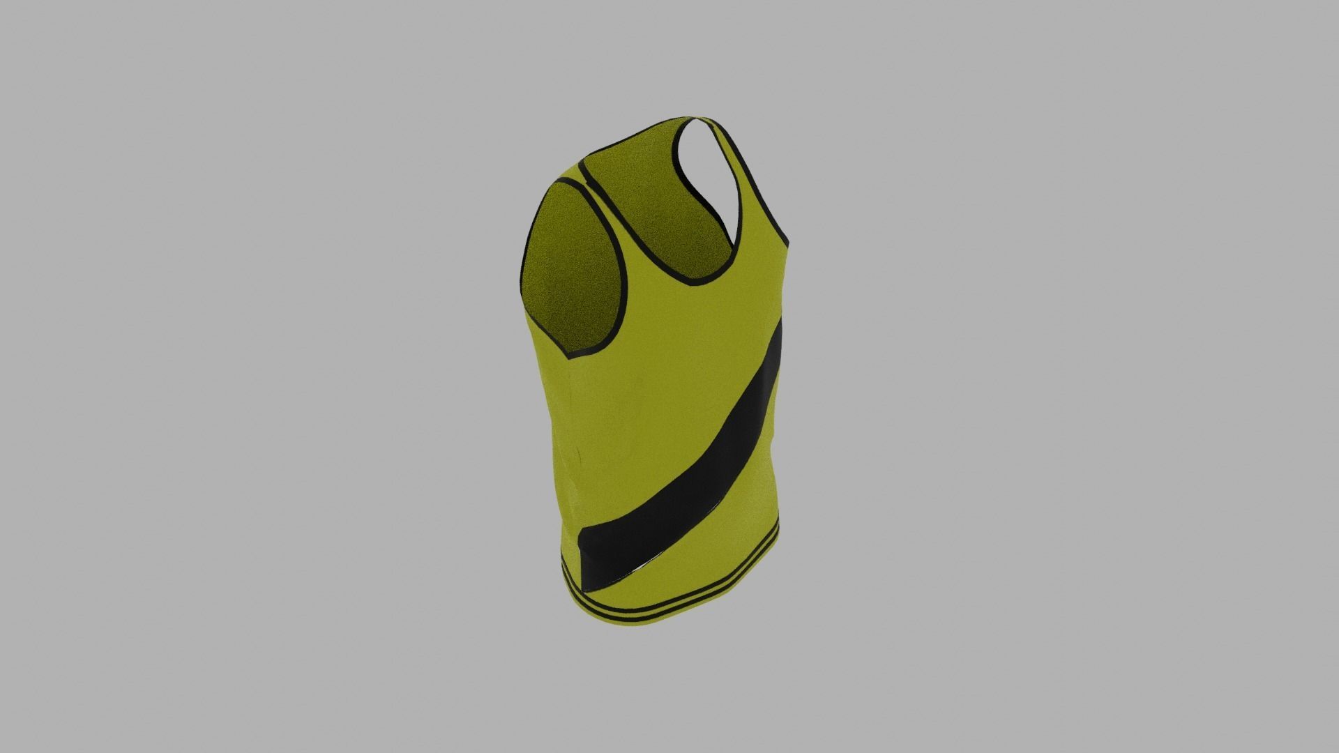 Tank Top Low-poly 3D model_7