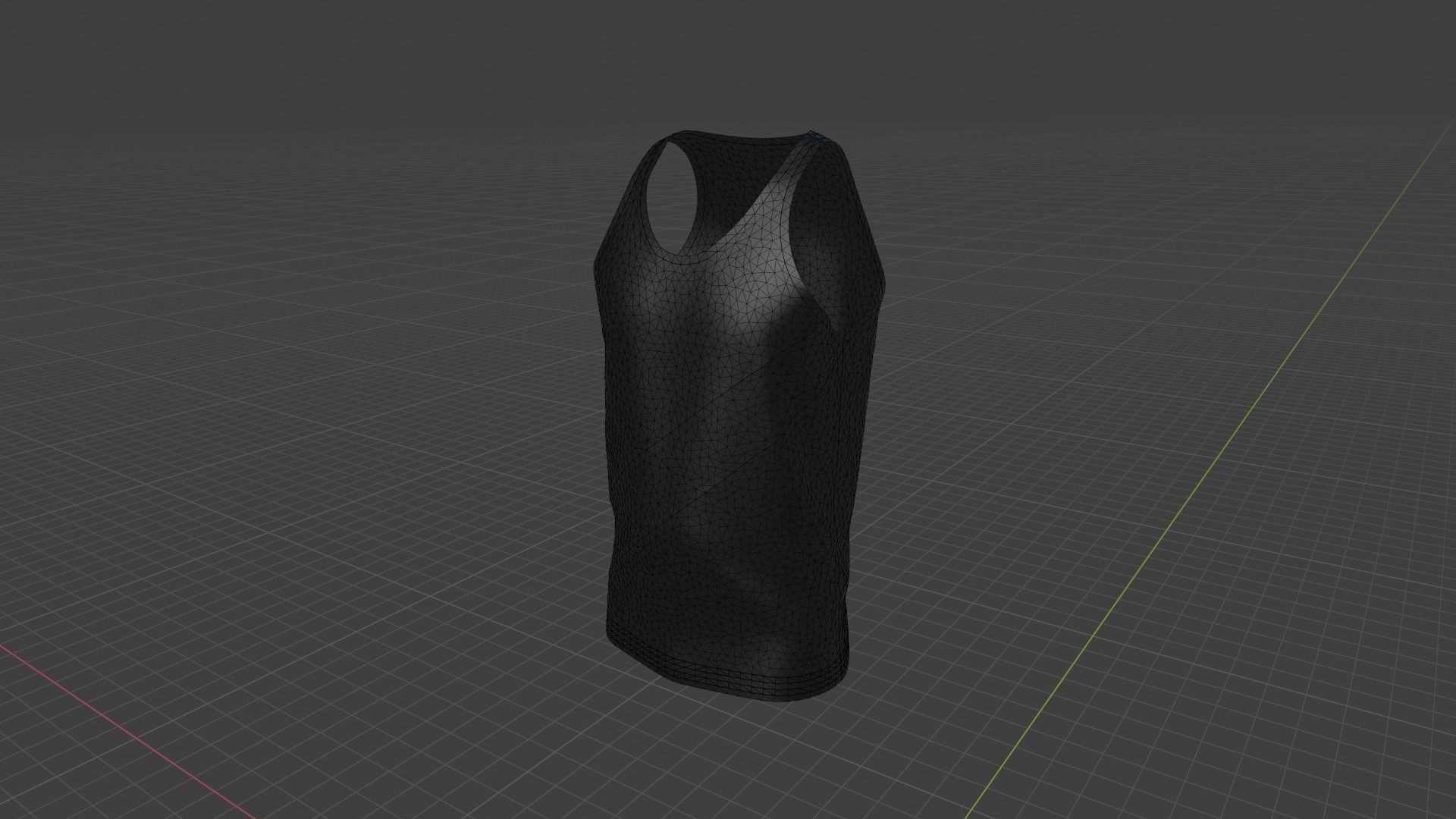 Tank Top Low-poly 3D model_9