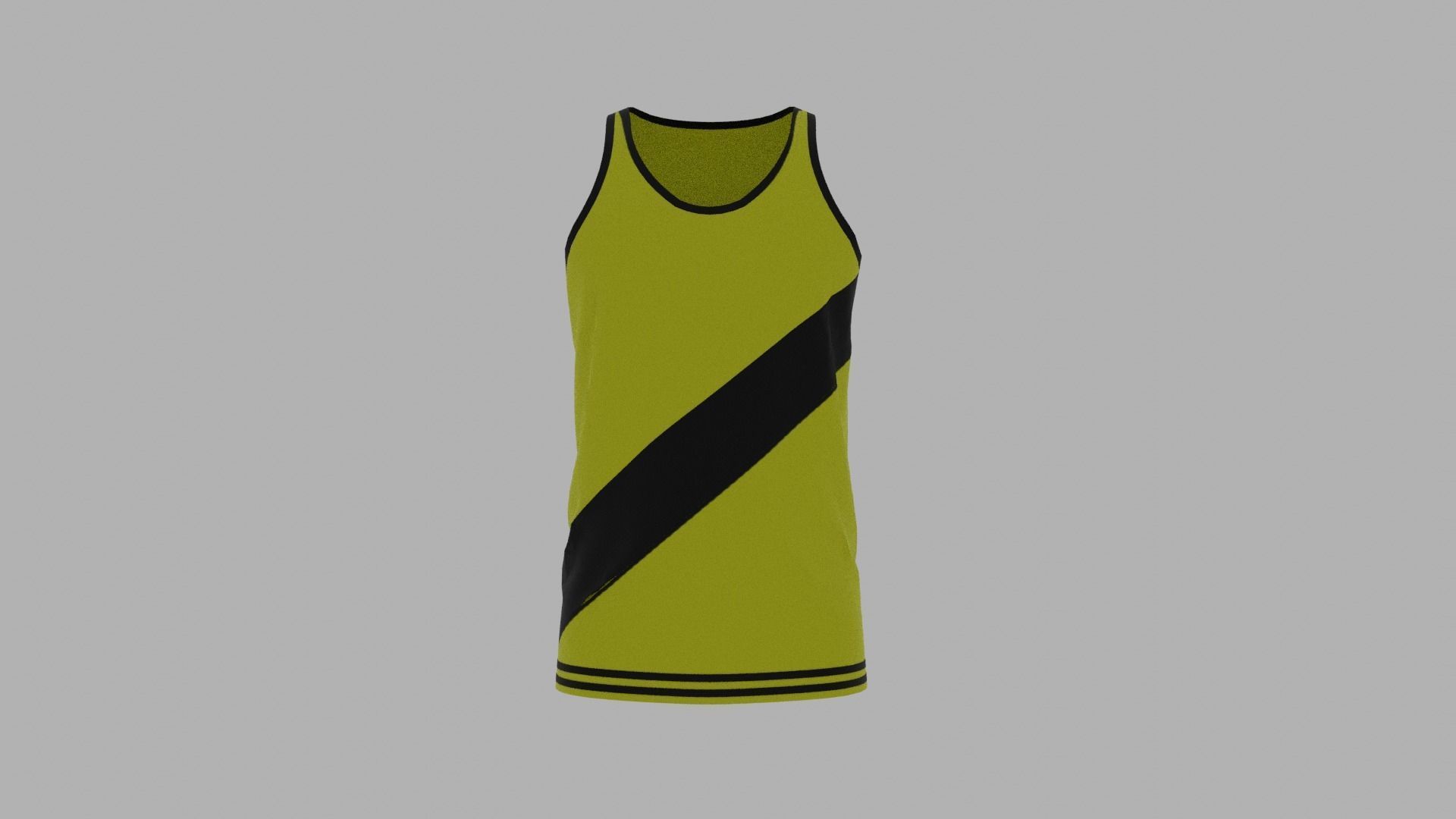 Tank Top Low-poly 3D model_1