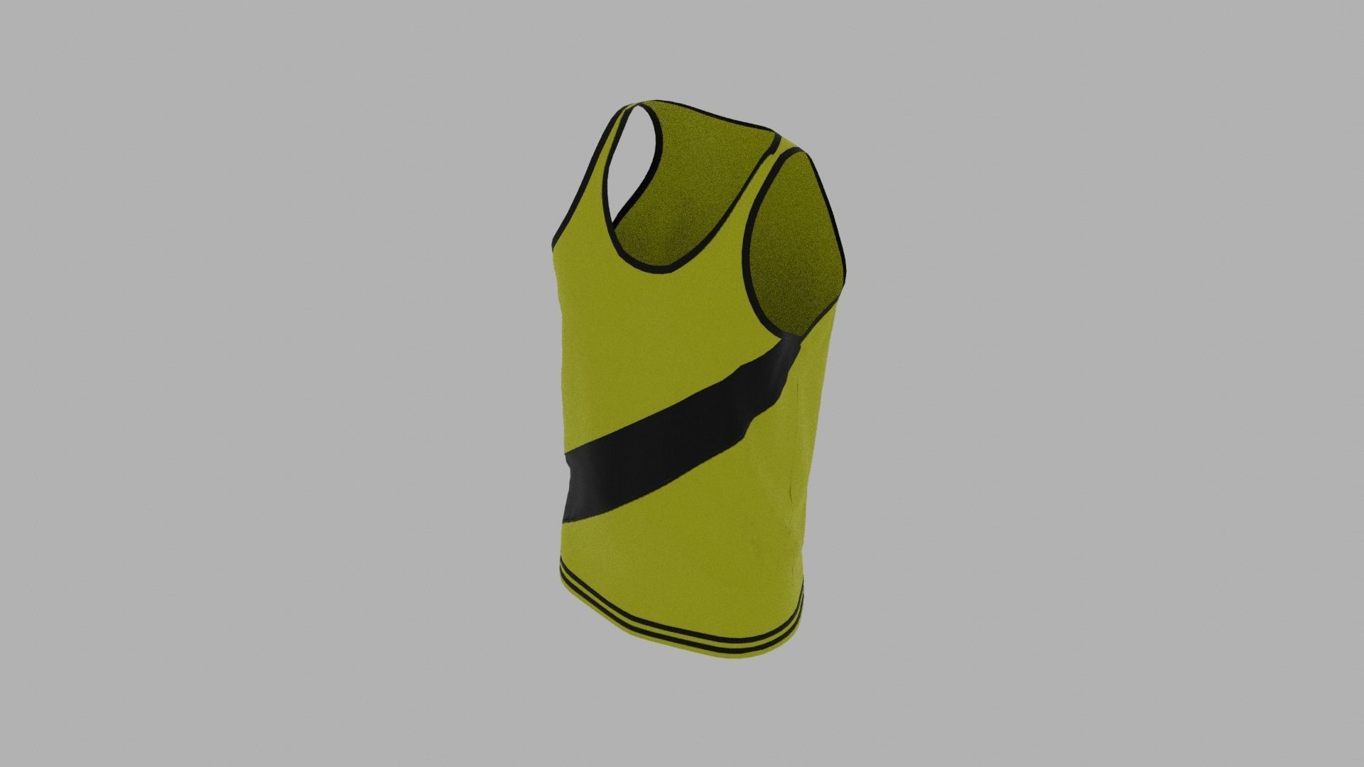 Tank Top Low-poly 3D model_6