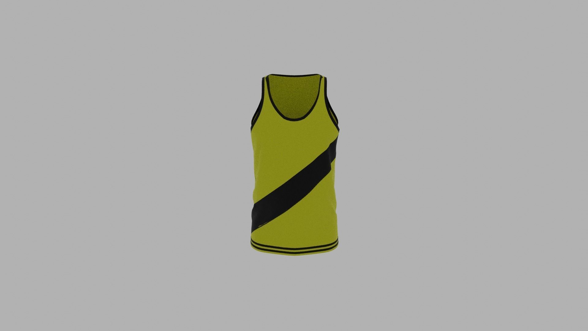 Tank Top Low-poly 3D model_5