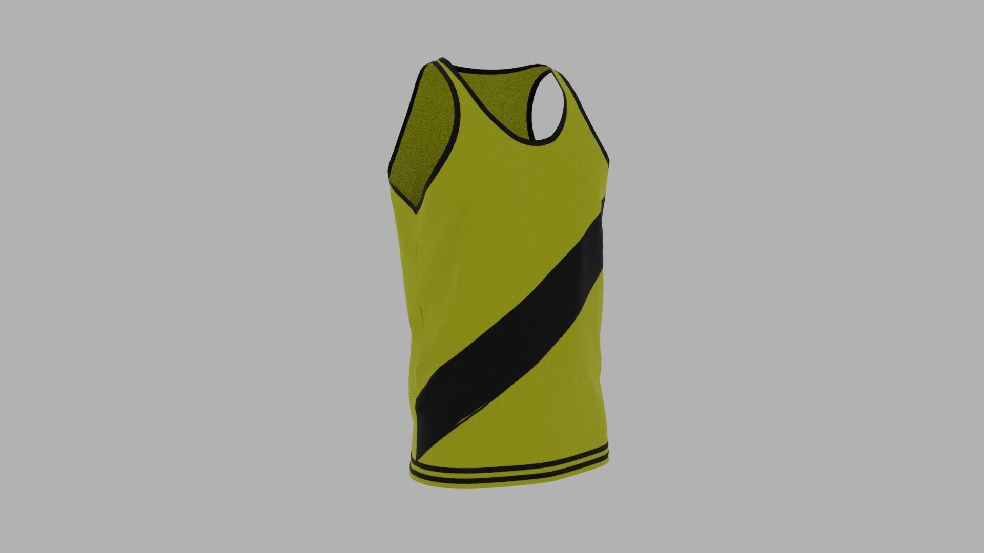 Tank Top Low-poly 3D model_3