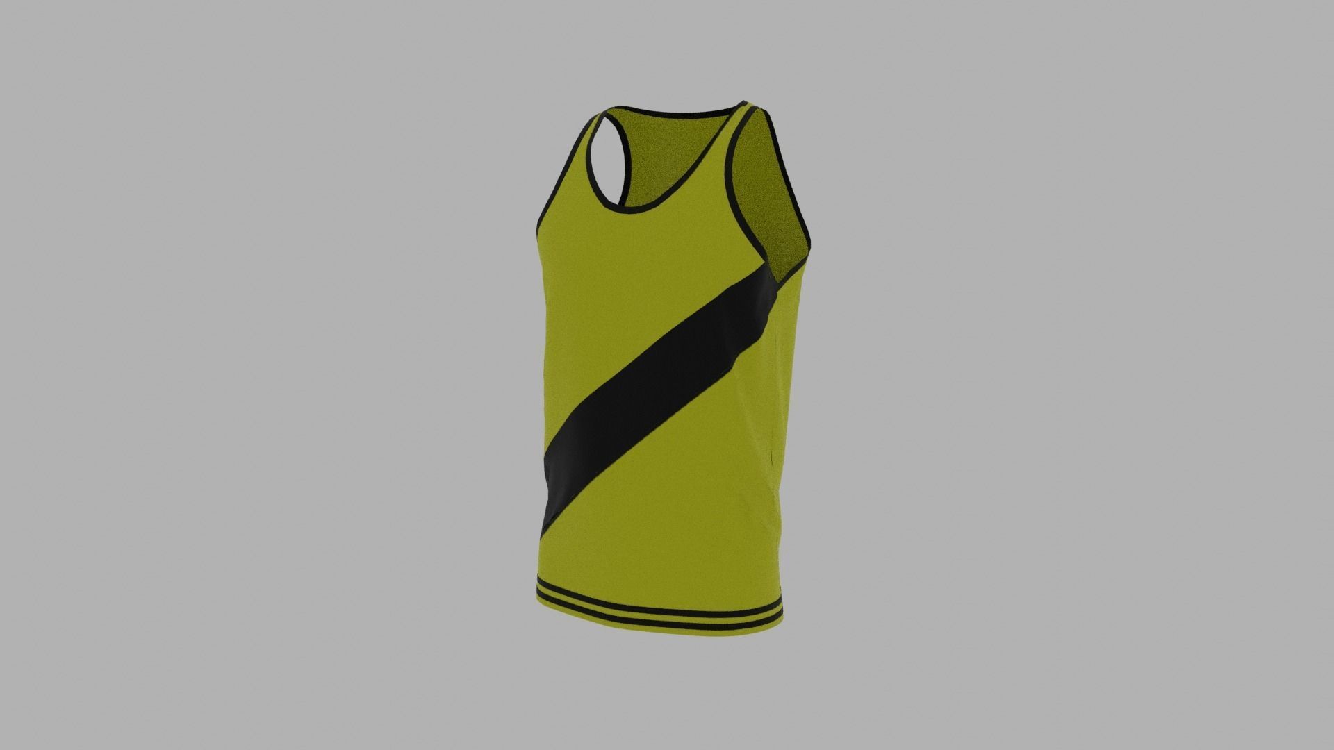 Tank Top Low-poly 3D model_2