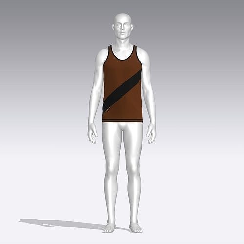 Tank Top Low-poly 3D model