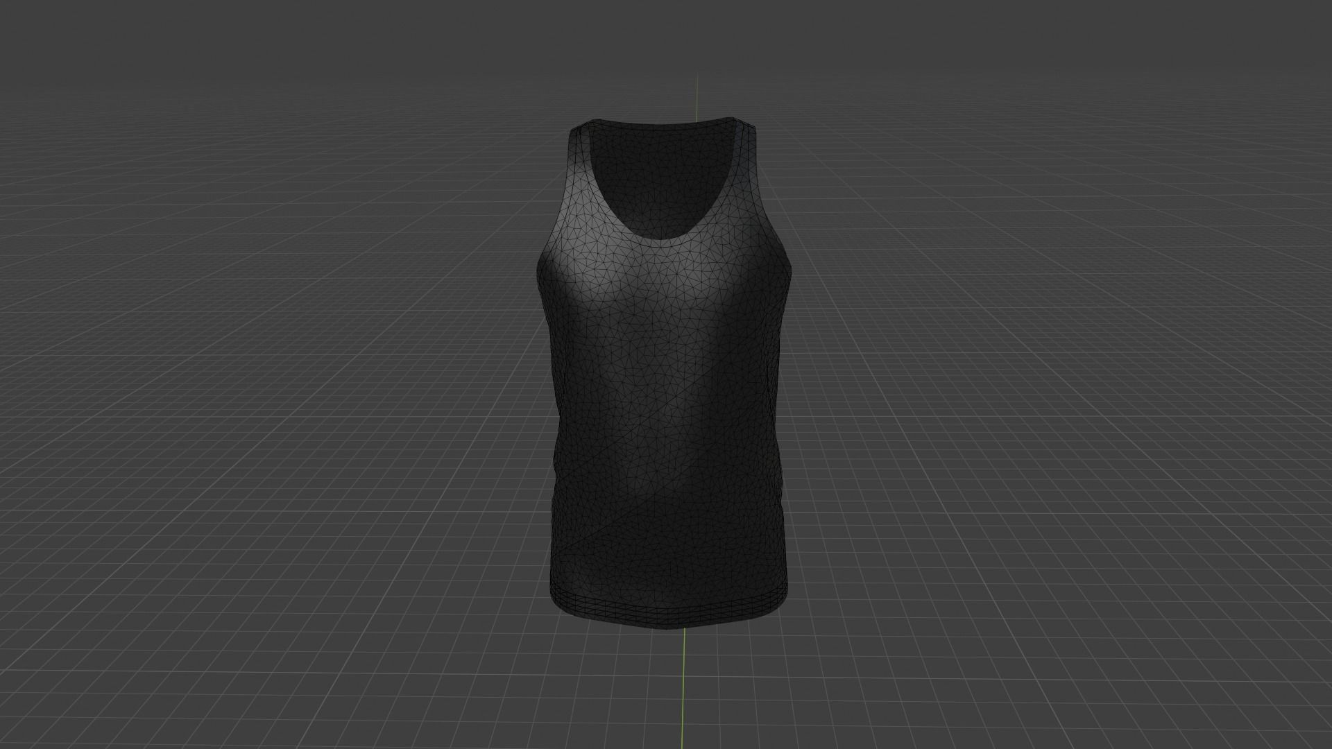 Tank Top Low-poly 3D model_8