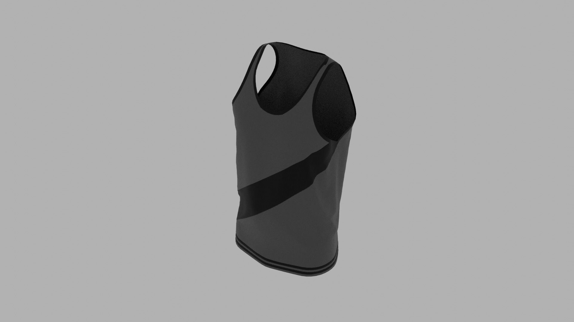 Tank Top Low-poly 3D model_6