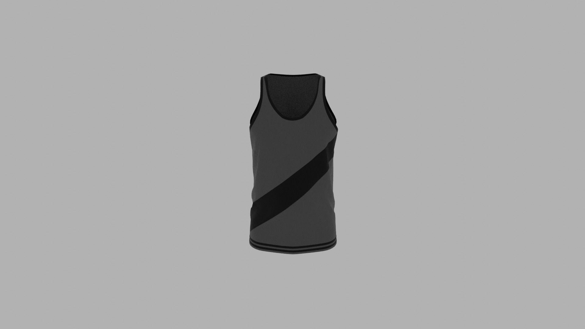 Tank Top Low-poly 3D model_5