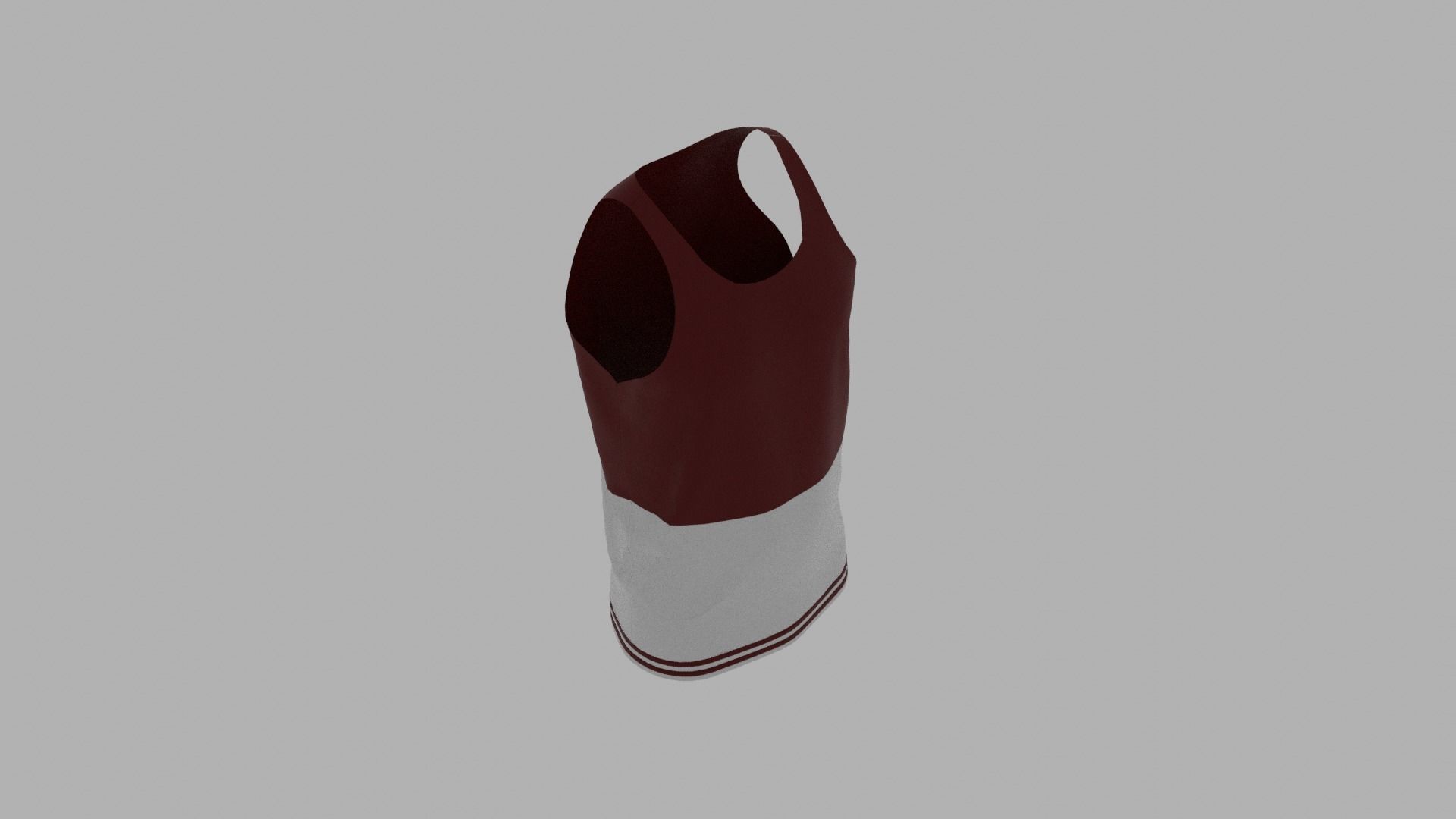 Tank Top Low-poly 3D model_7