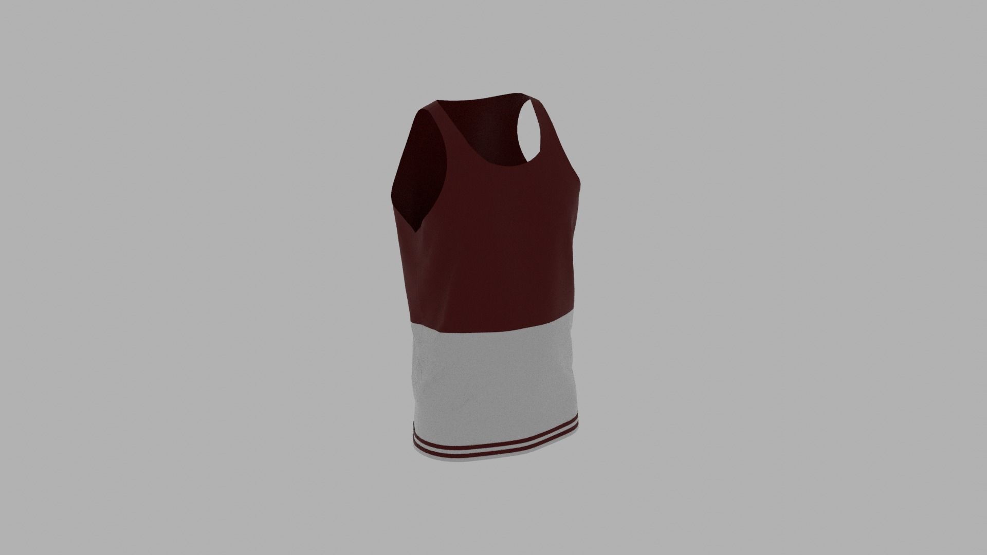 Tank Top Low-poly 3D model_4