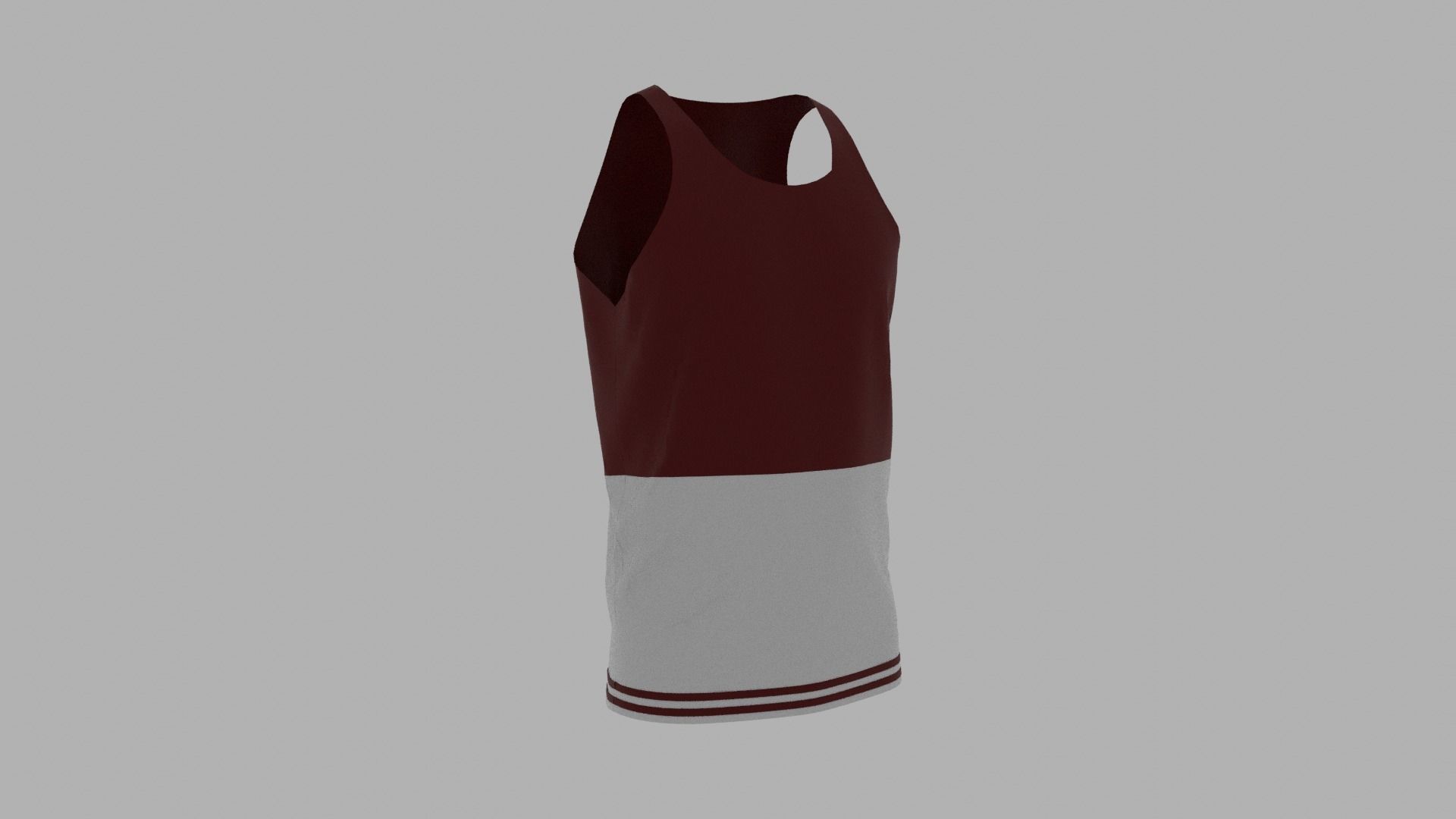 Tank Top Low-poly 3D model_3