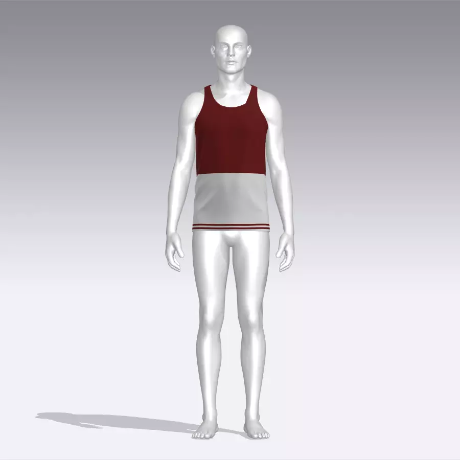 Tank Top Low-poly 3D model_0