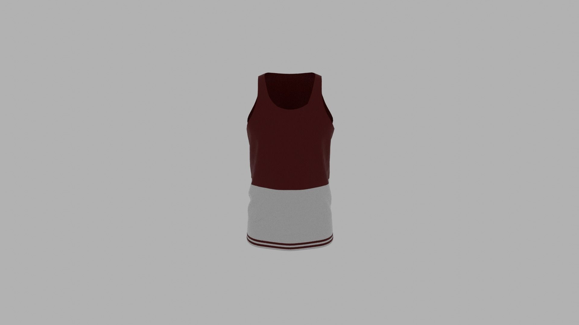 Tank Top Low-poly 3D model_5