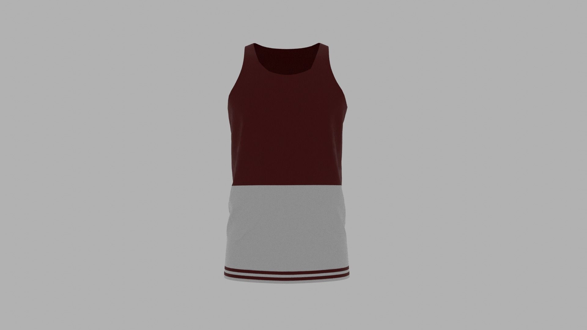 Tank Top Low-poly 3D model_1