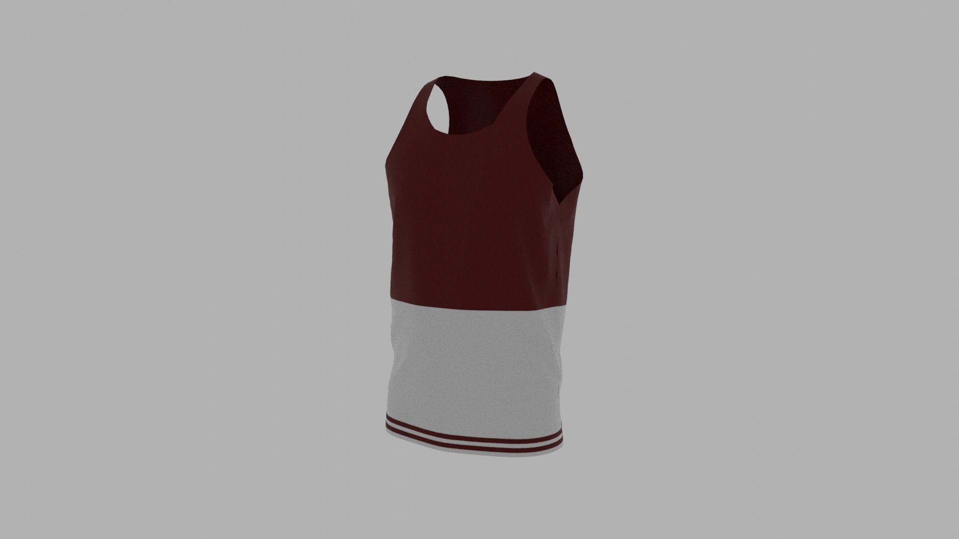 Tank Top Low-poly 3D model_2