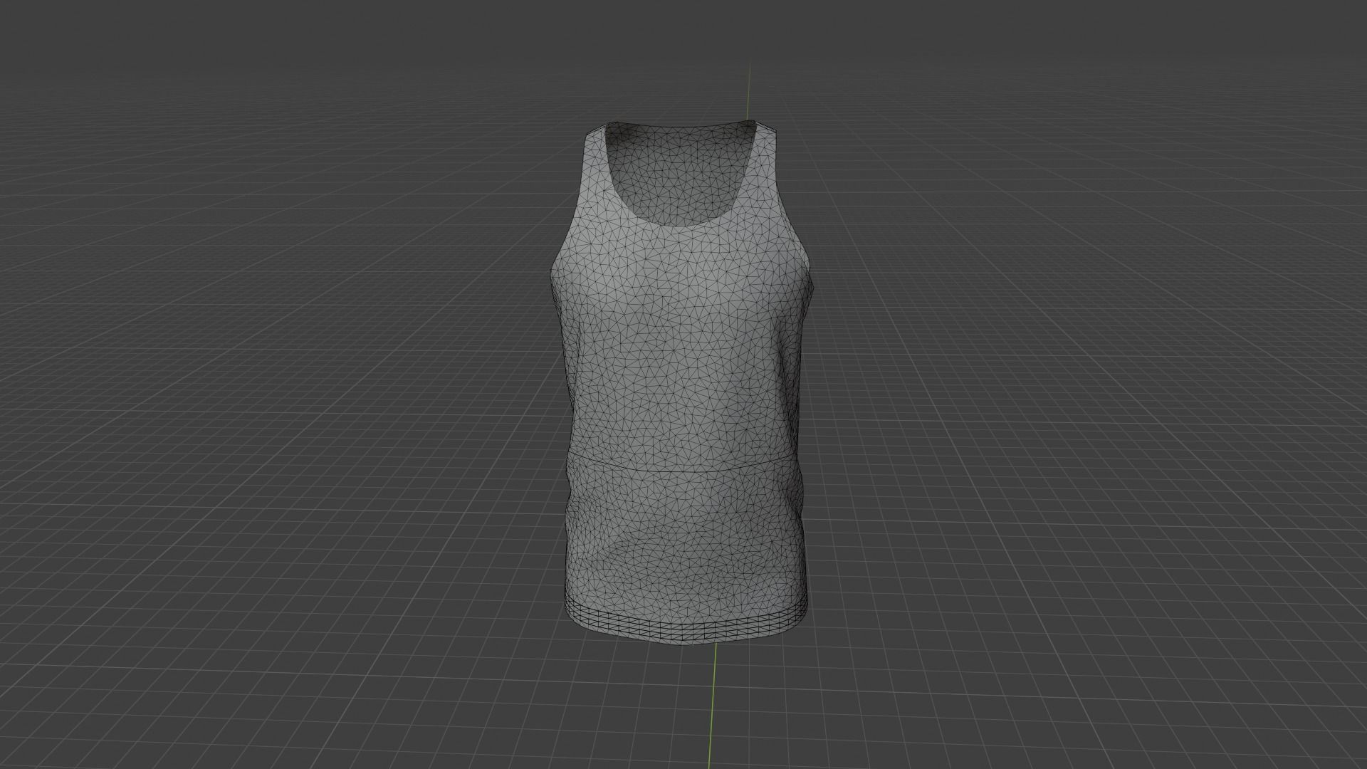 Tank Top Low-poly 3D model_8