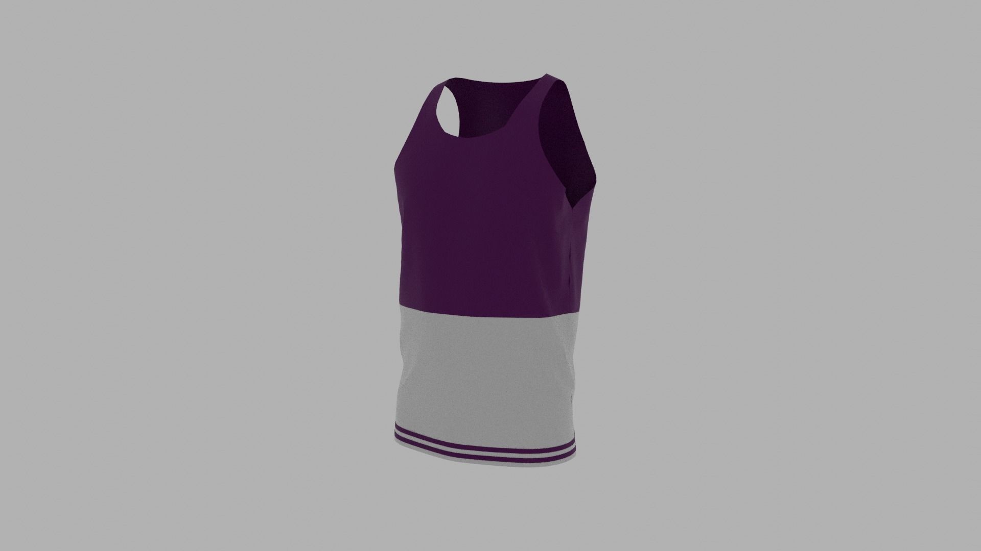 Tank Top Low-poly 3D model_2