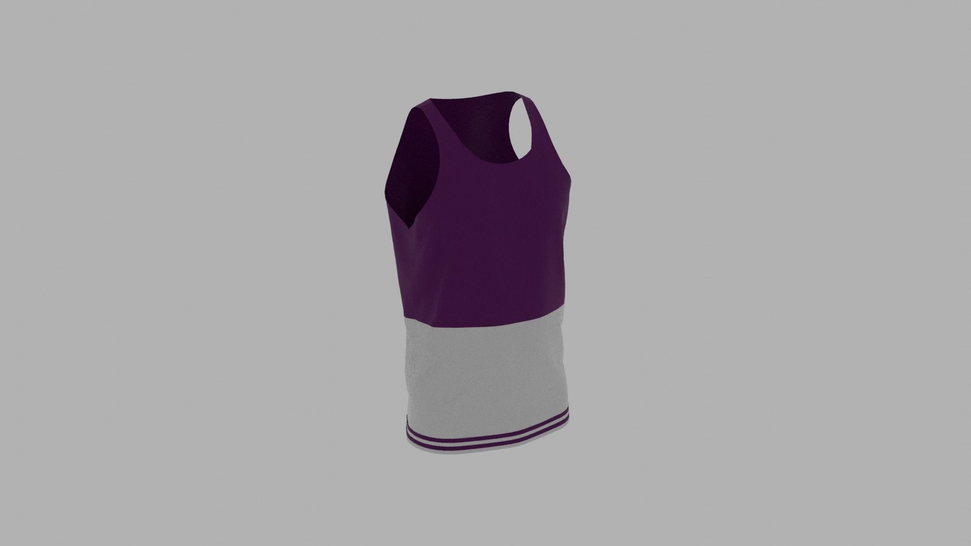 Tank Top Low-poly 3D model_4