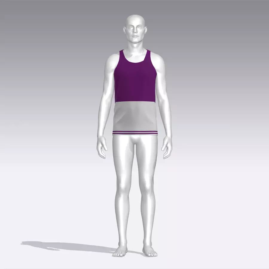 Tank Top Low-poly 3D model_0