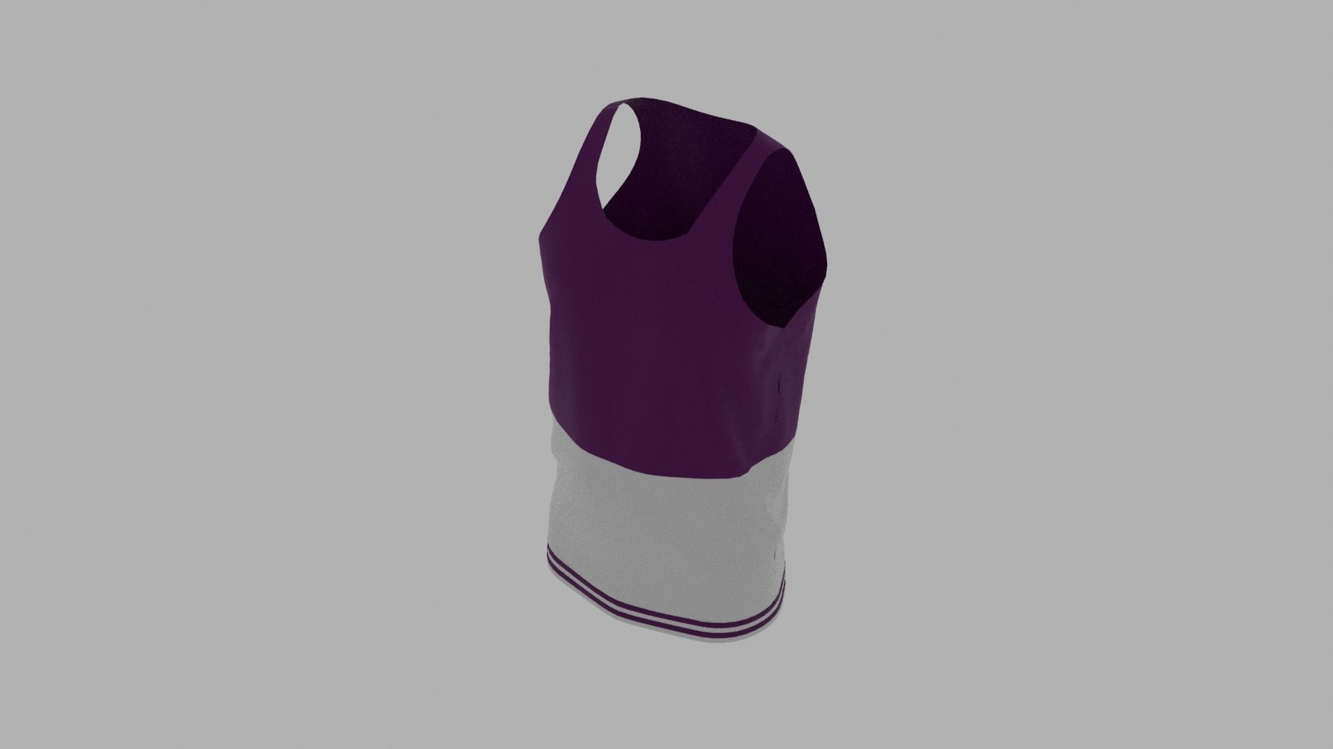 Tank Top Low-poly 3D model_6