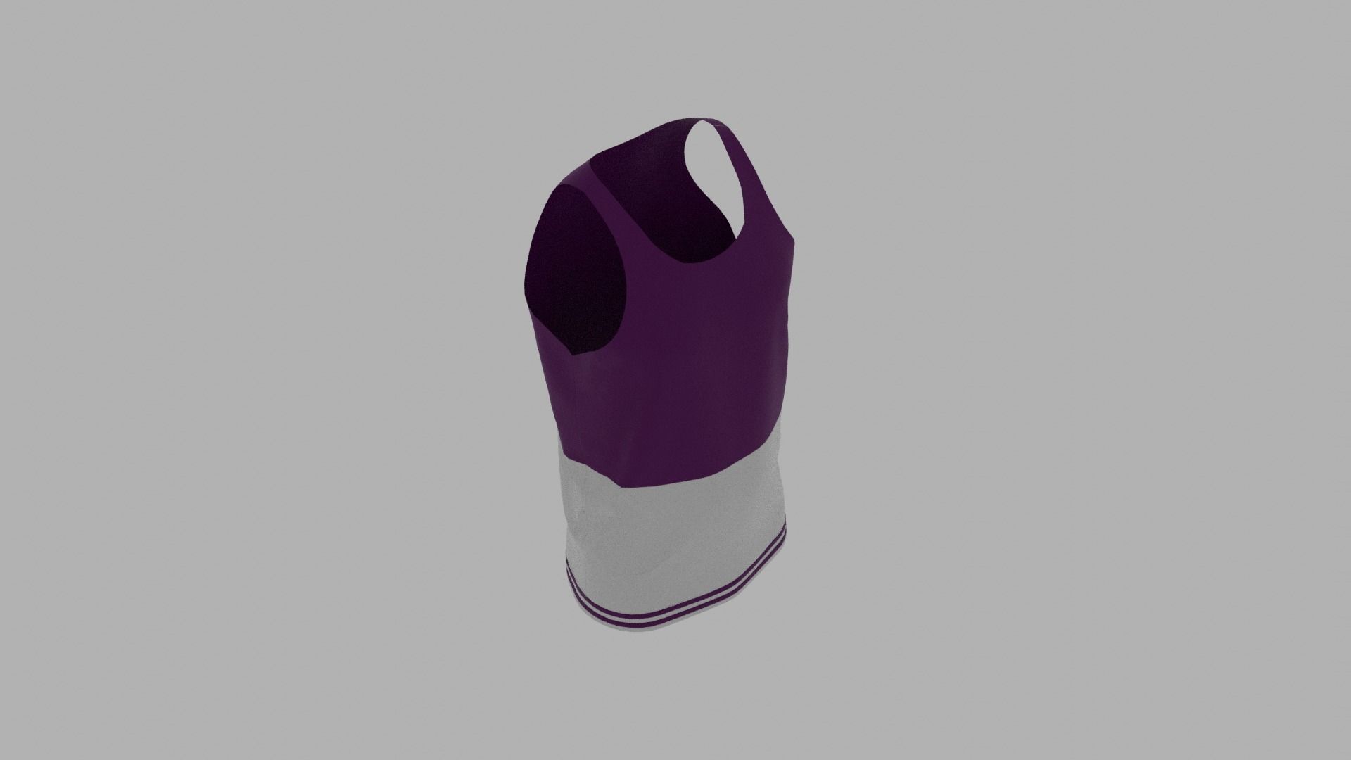Tank Top Low-poly 3D model_7