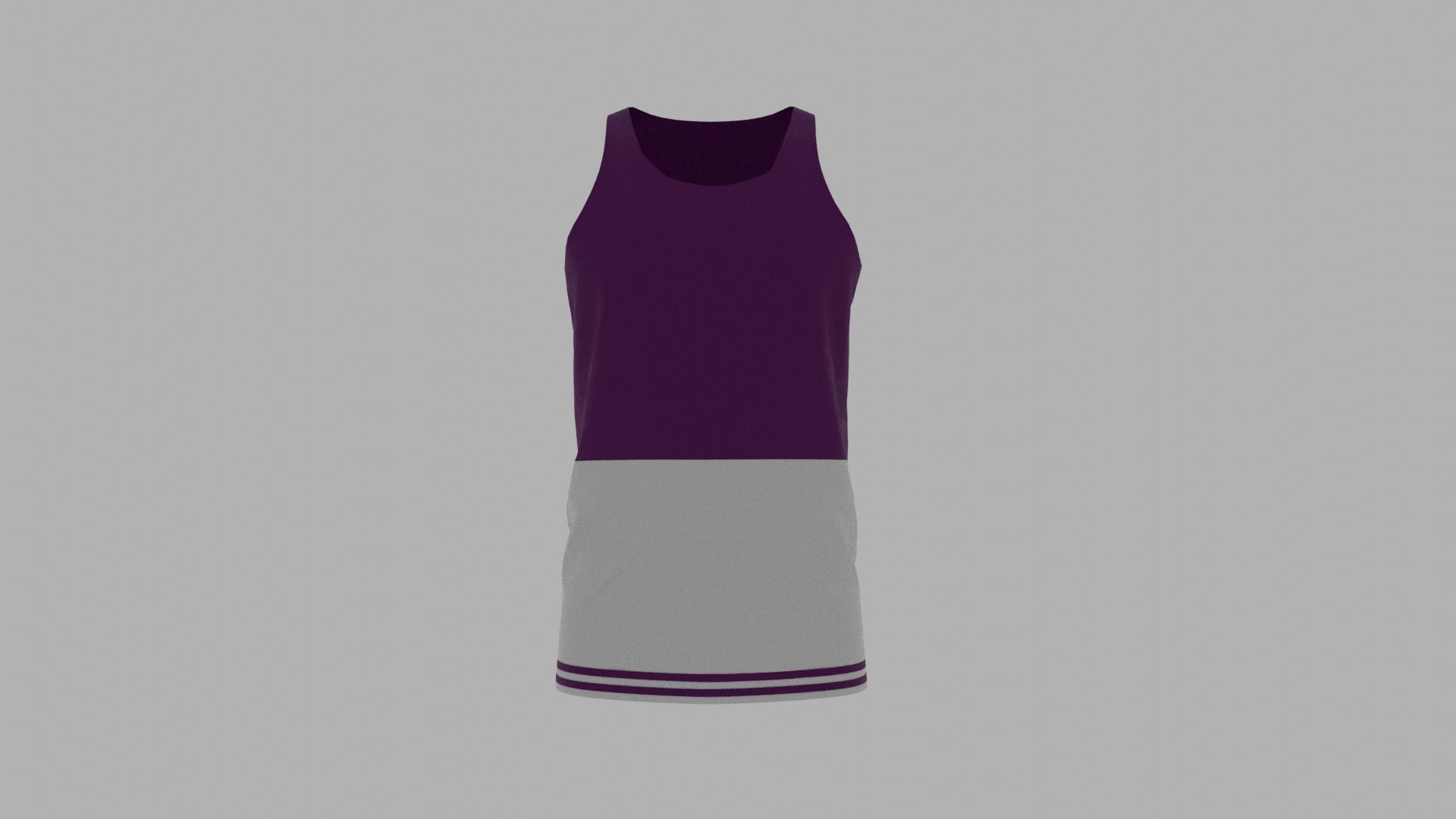 Tank Top Low-poly 3D model_1