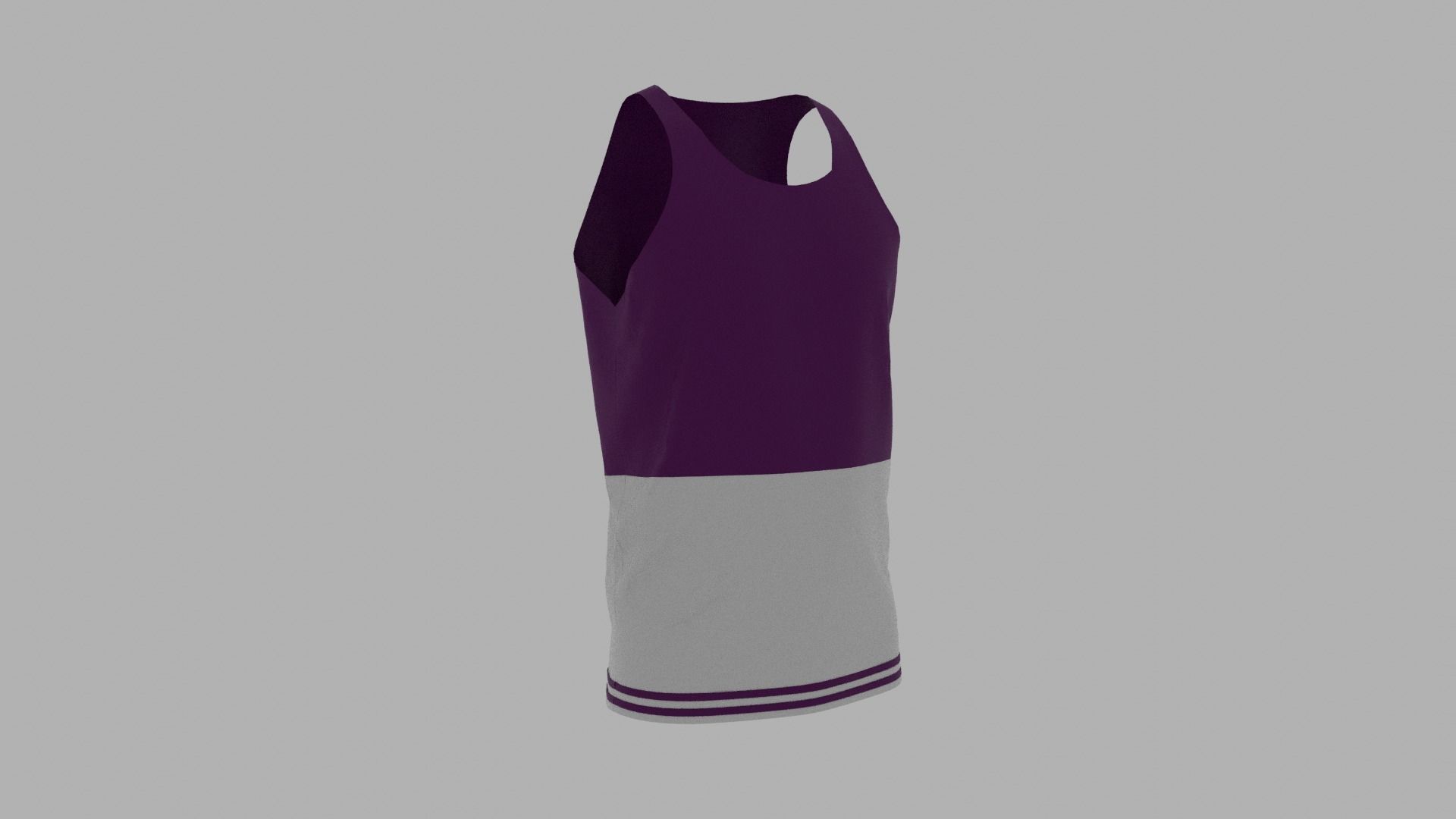 Tank Top Low-poly 3D model_3