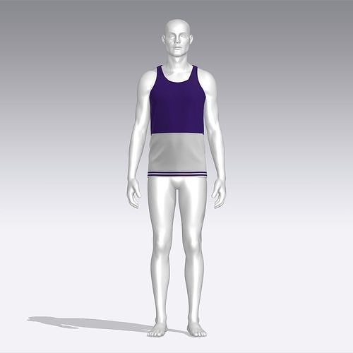 Tank Top Low-poly 3D model