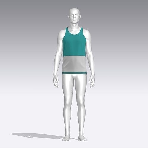 Tank Top Low-poly 3D model