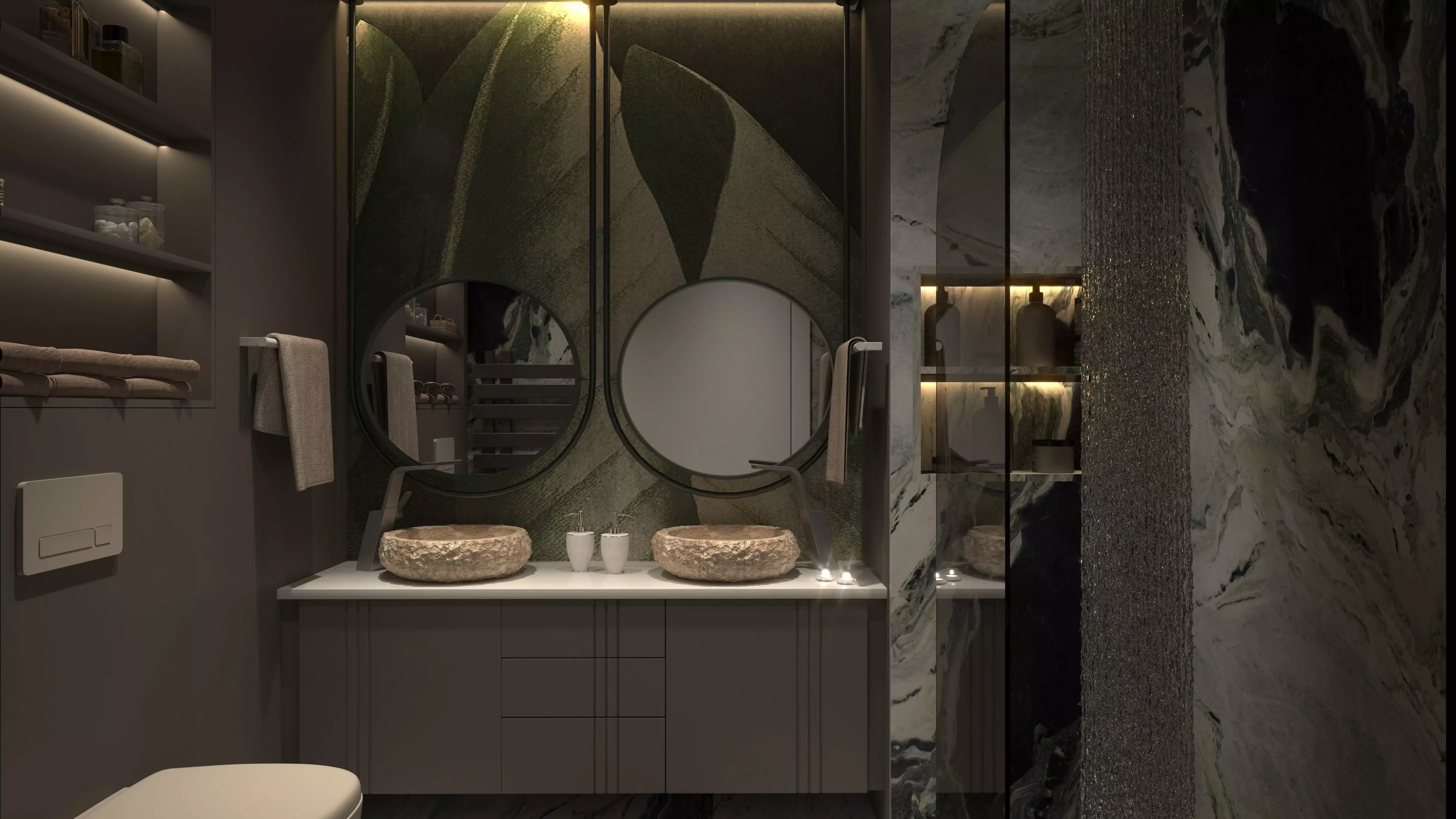 Bathroom Design Modern DV II Villa FGM 3D model_0
