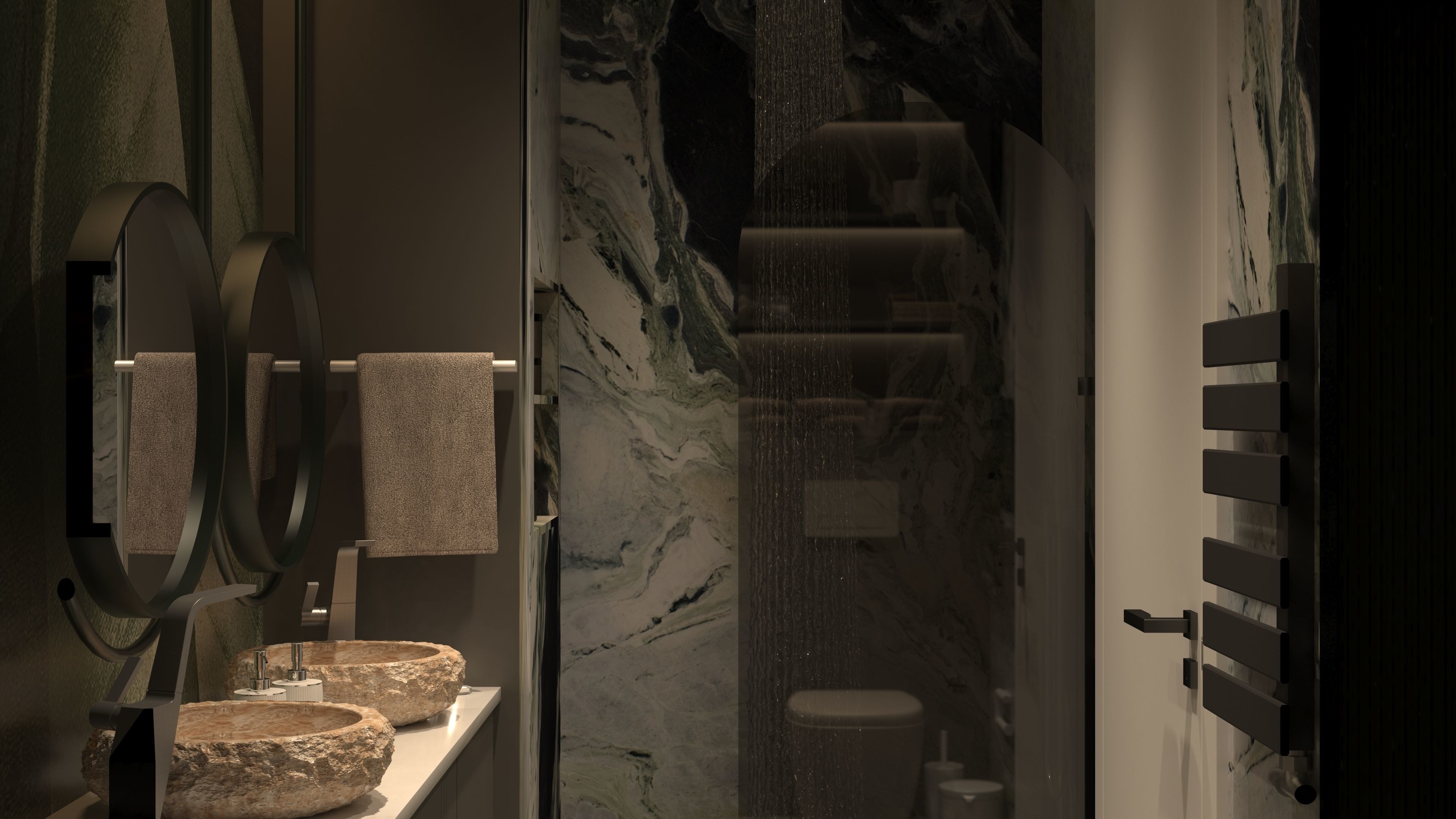 Bathroom Design Modern DV II Villa FGM 3D model_2