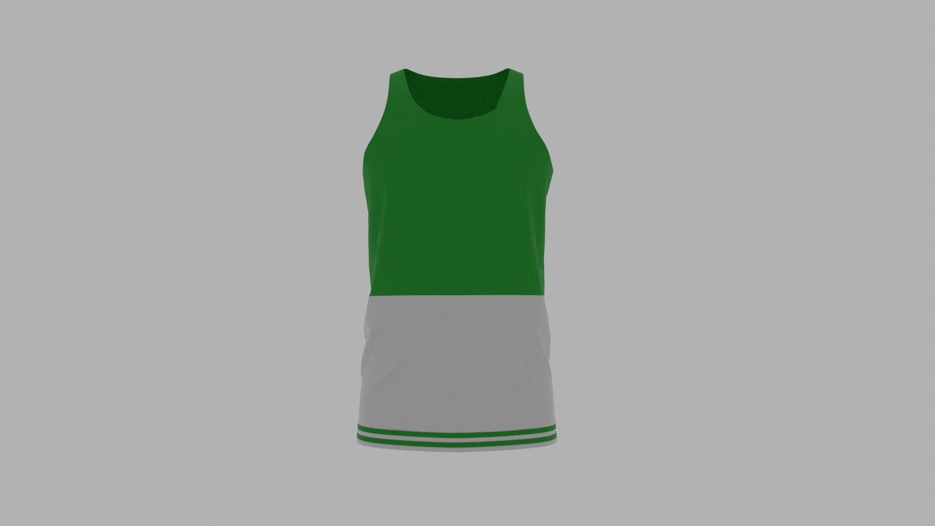 Tank Top Low-poly 3D model_1