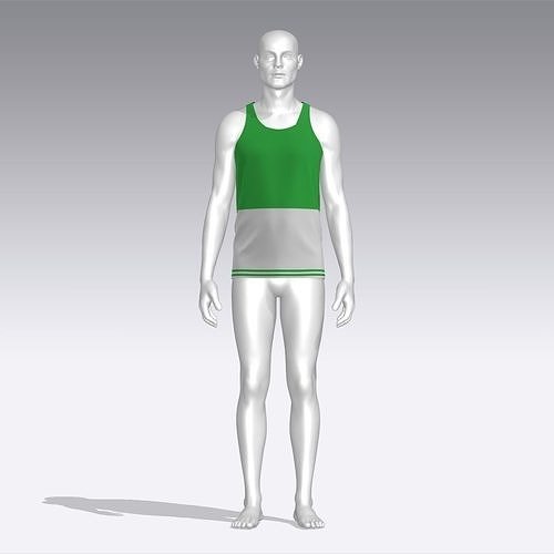 Tank Top Low-poly 3D model