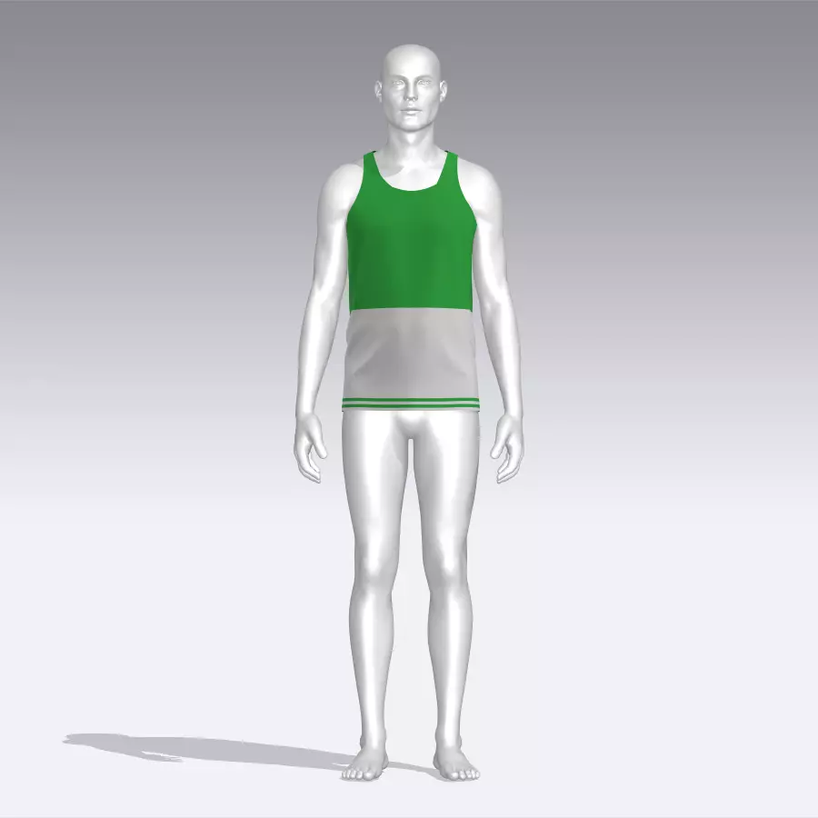 Tank Top Low-poly 3D model_0