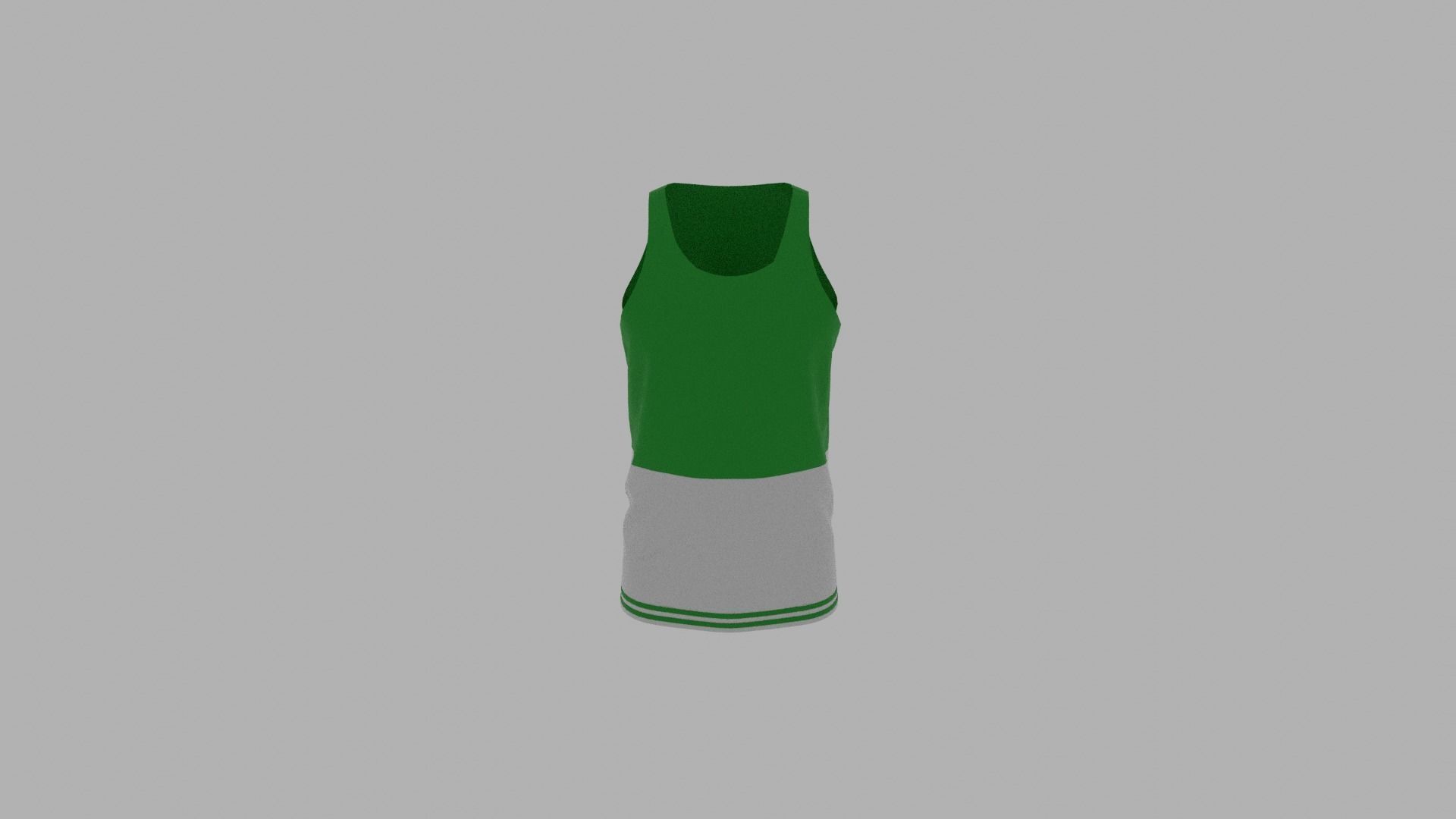 Tank Top Low-poly 3D model_5