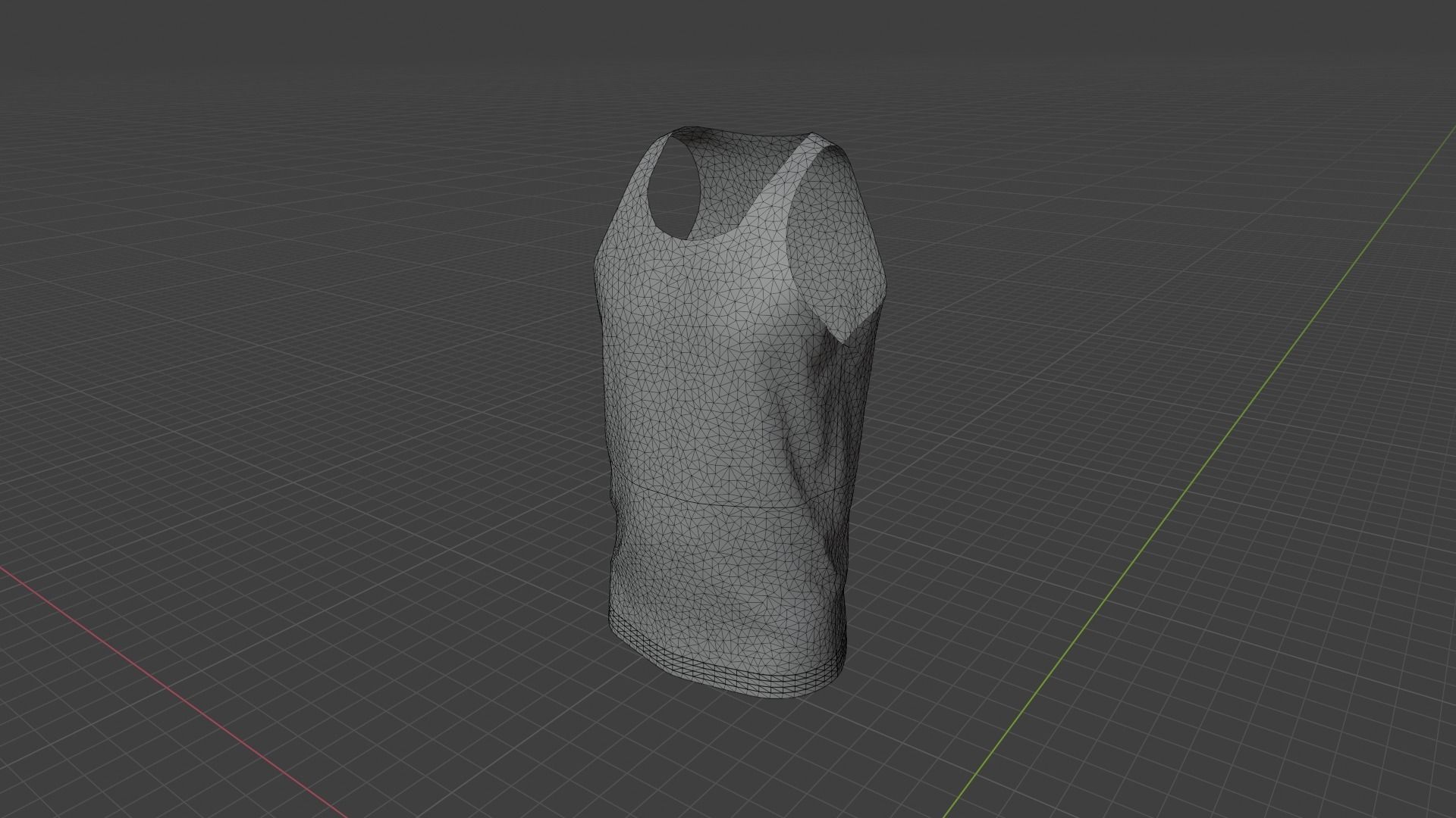 Tank Top Low-poly 3D model_9